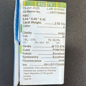 Lab Grown Diamond with Certificate